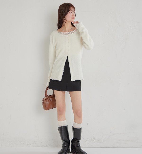  「シャギーリブカーディガン」|Tシャツ・カットソー|