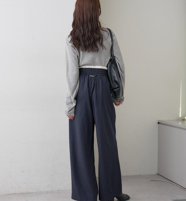  「スクエアネックレースロンT」|Tシャツ・カットソー|