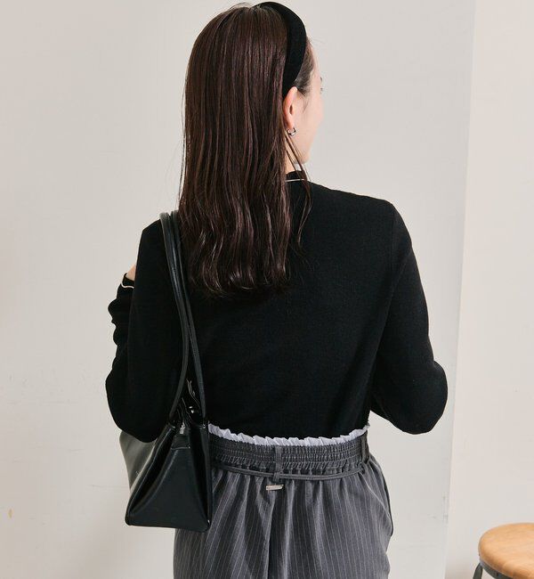  「プレート付きハイネックニット」|ニット・セーター|