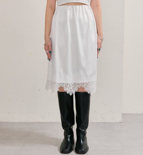  「裾レースマルチスカート」|スカート|