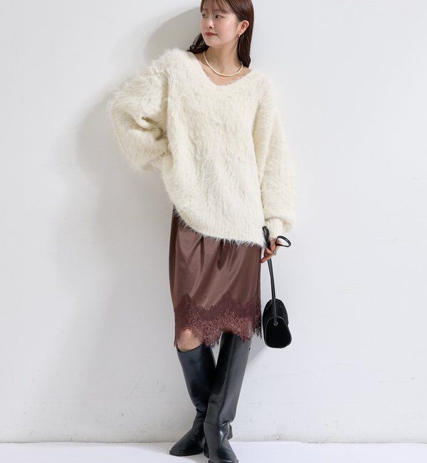  「裾レースマルチスカート」|スカート|