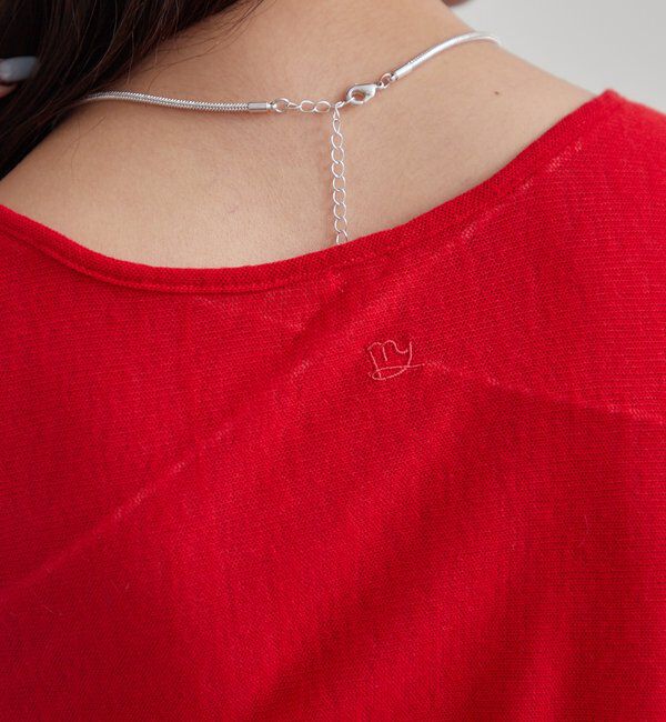  「プレート付きクルーシアーロンT」|Tシャツ・カットソー|