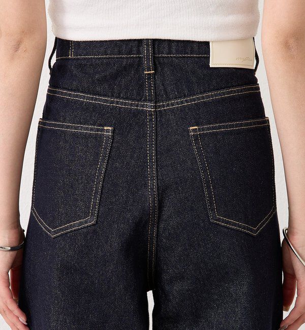  「裾スリットフレアデニム」|デニム|