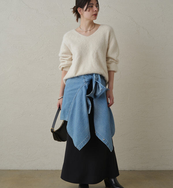  「FURカシミヤVニット」|ニット・セーター|