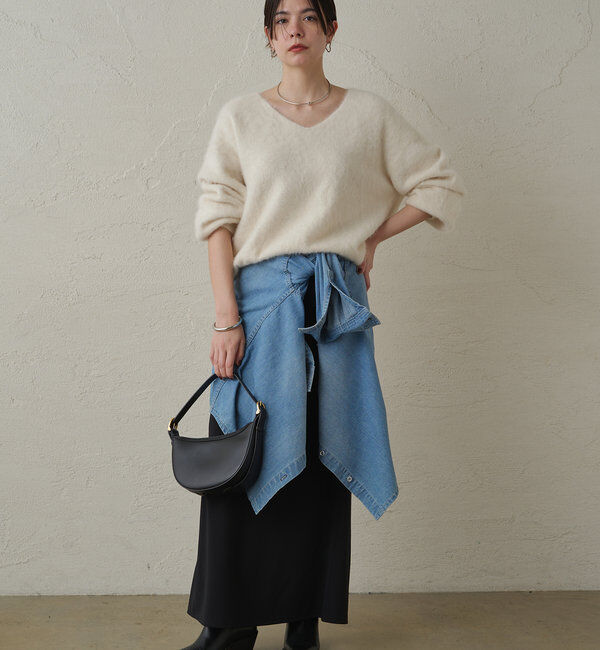  「FURカシミヤVニット」|ニット・セーター|