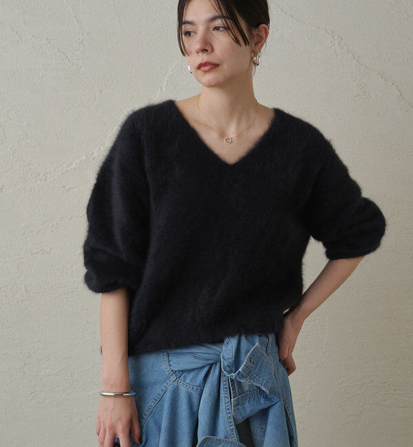  「FURカシミヤVニット」|ニット・セーター|