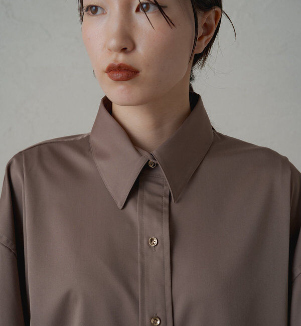  「サテンBIGシャツ」|シャツ・ブラウス|