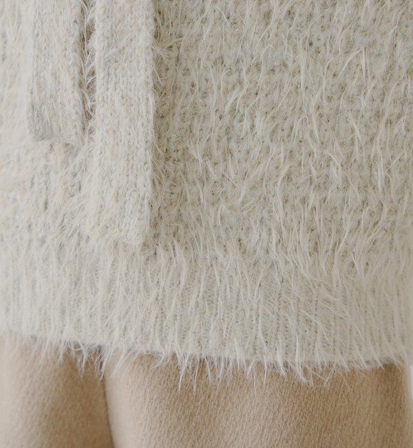  「タイ付きメランジルーズニット」|ニット・セーター|