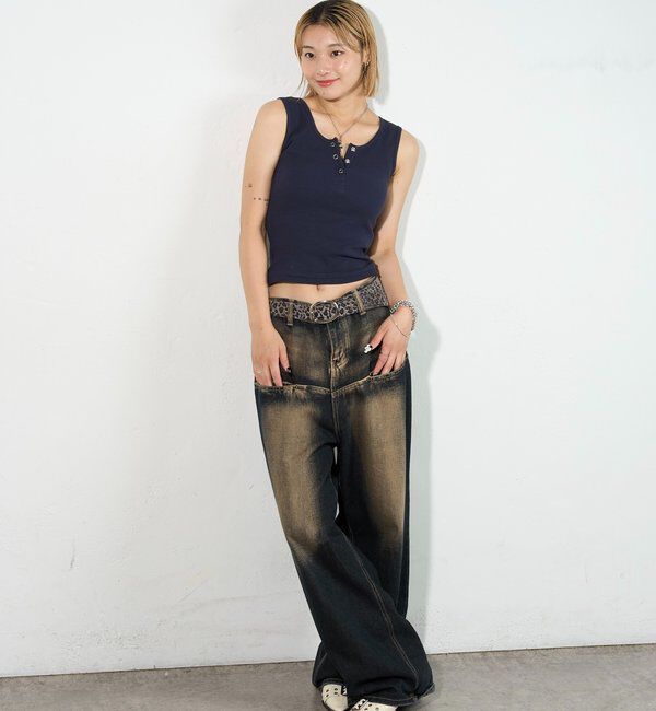  「リングドットタンクトップ」|キャミソール|