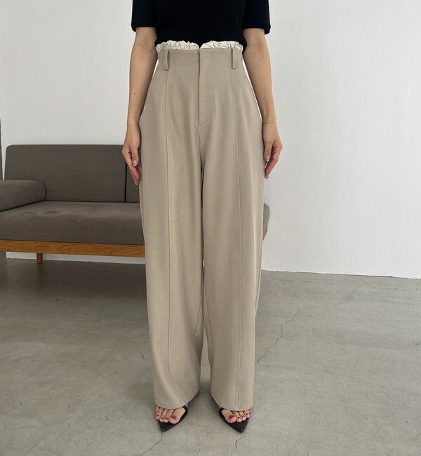  「フリルウエストパンツ」|チノ|