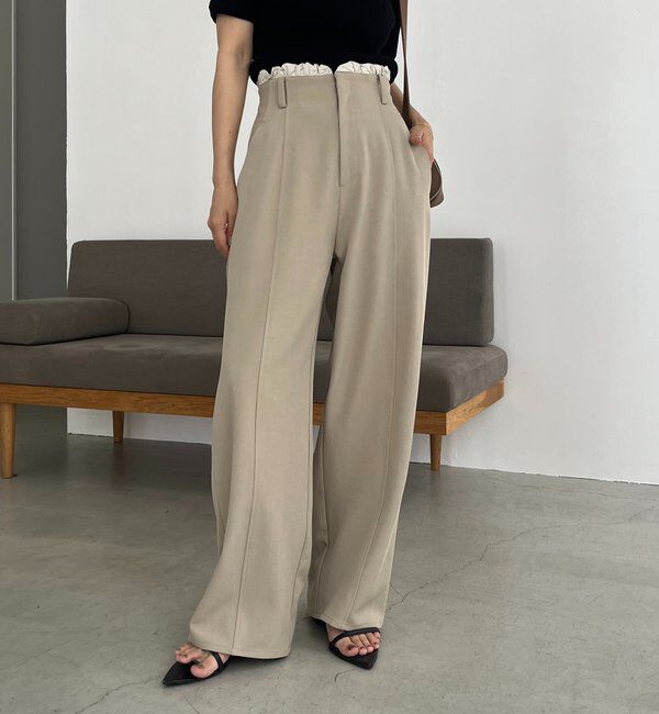  「フリルウエストパンツ」|チノ|