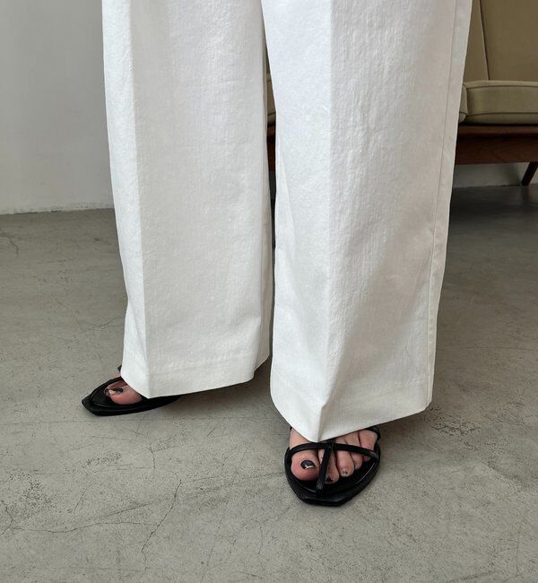  「【選べる4サイズ展開】2タックコットンパンツ」|チノ|