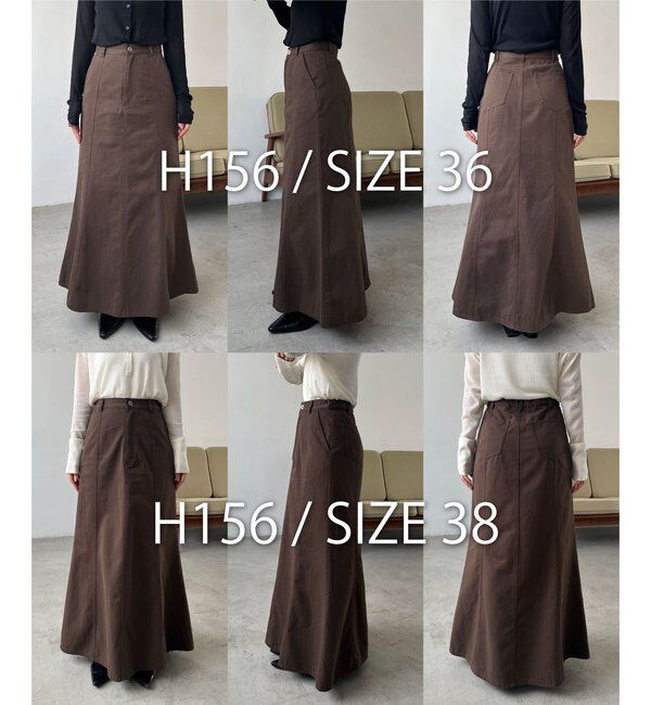  「【セットアップ対応】コットンフレアスカート」|スカート|