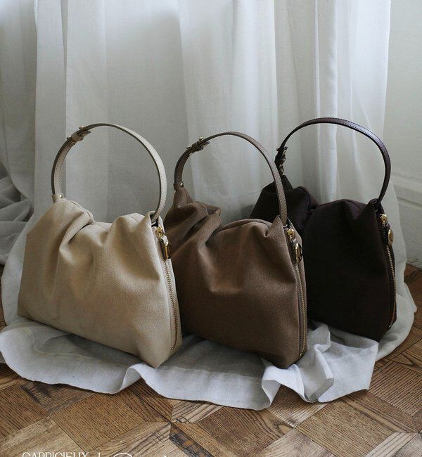  「【LE'MAGE&times;gemeilコラボ】スエードワンハンドルバッグ」|トートバッグ|