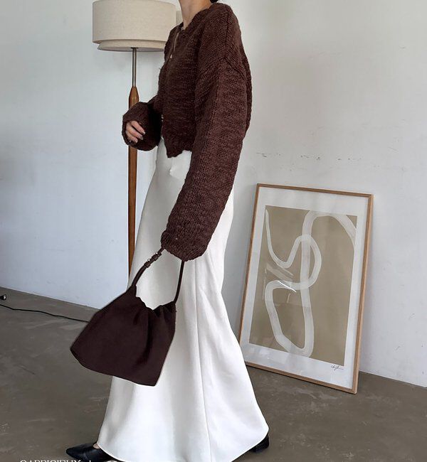  「【LE'MAGE&times;gemeilコラボ】スラブジップカーディガン」|カーディガン|