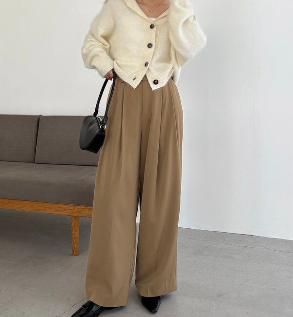  「【上質な着心地】WOOL100ミンクタッチカーディガン」|カーディガン|