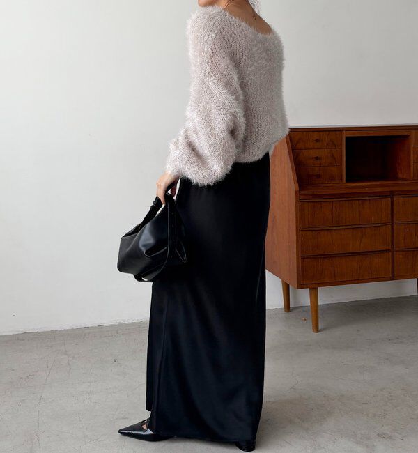  「フェザーラウンドプルオーバー」|ニット・セーター|