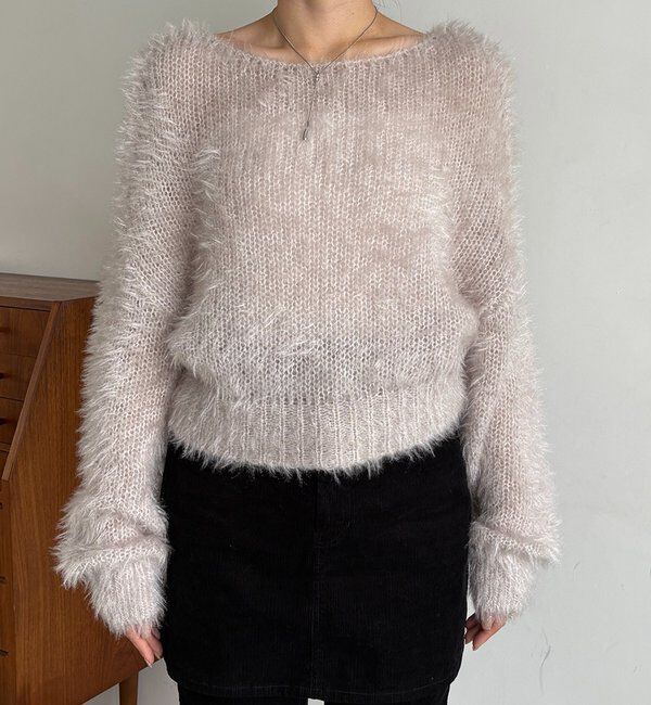  「フェザーラウンドプルオーバー」|ニット・セーター|