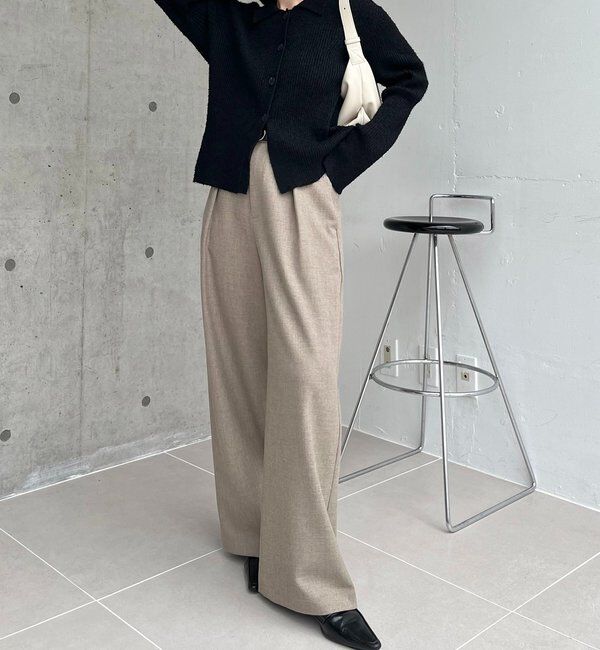  「ビアードカラーニット」|カーディガン|