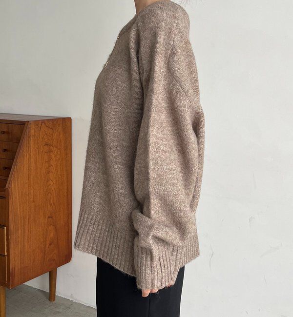  「【前後2WAY】もちふわ2WAYスキッパーニット」|ニット・セーター|