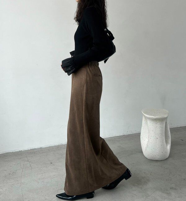  「スエードジップスカート」|スカート|