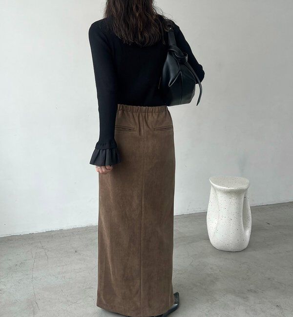 「スエードジップスカート」|スカート|