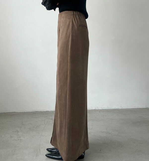  「スエードジップスカート」|スカート|