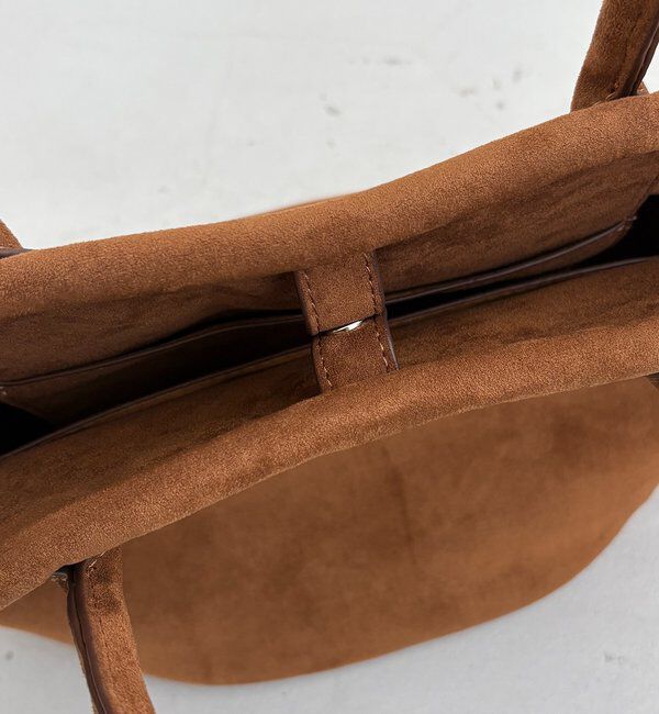  「【大容量】スエード台形トート」|トートバッグ|