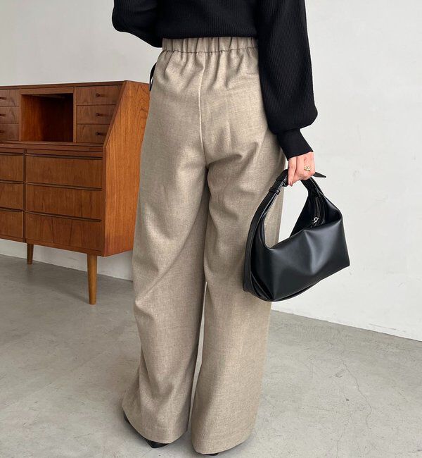  「【低身長サイズあり】アシメベルトSETパンツ」|チノ|