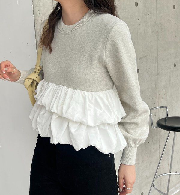  「バルーンティアードプルオーバー」|ニット・セーター|