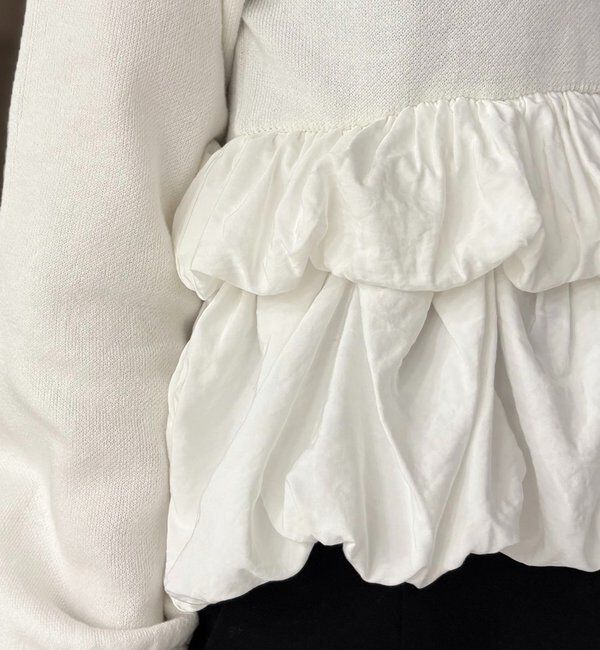  「バルーンティアードプルオーバー」|ニット・セーター|