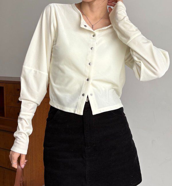  「ベロアカーディガン」|Tシャツ・カットソー|