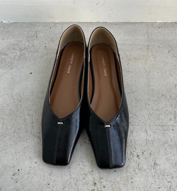  「【大人の定番パンプス】スクエアステッチフラットシューズ」|その他|