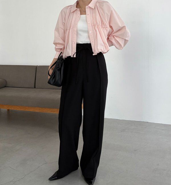  「バルーンクロップシャツ」|シャツ・ブラウス|