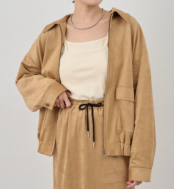  「フェイクスウェードブルゾン」|ブルゾン・スタジャン|