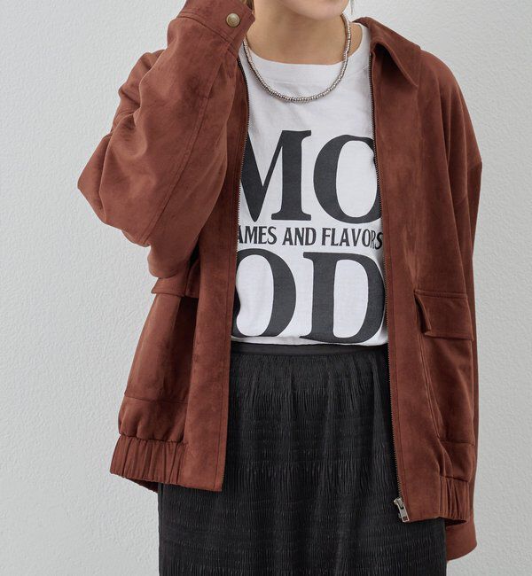  「フェイクスウェードブルゾン」|ブルゾン・スタジャン|