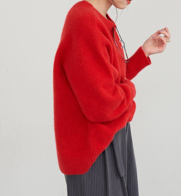  「ファーウールクルーネックニット」|ニット・セーター|