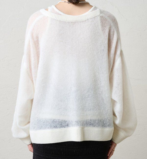  「レイヤードシアーニット」|ニット・セーター|