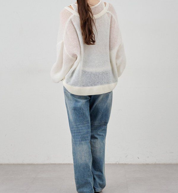  「レイヤードシアーニット」|ニット・セーター|