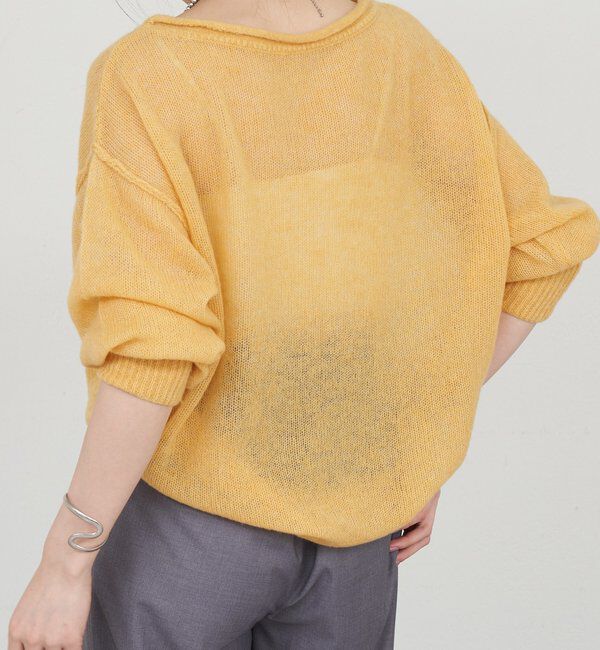  「《インフルエンサー@kanako_ikiコラボ》シアーウールプルオーバー」|ニット・セーター|