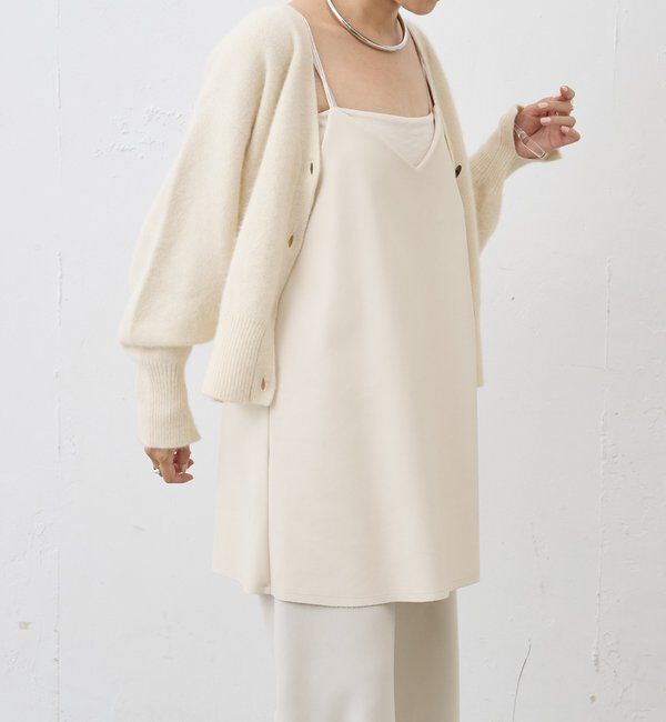  「《レイヤードにも◎》レザーチュニックキャミ」|シャツ・ブラウス|