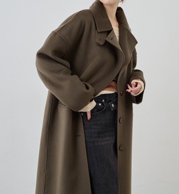  「ビッグカラーリバーロングコート」|その他|