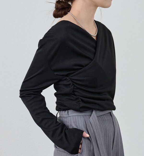  「カシュクールカットソー」|Tシャツ・カットソー|