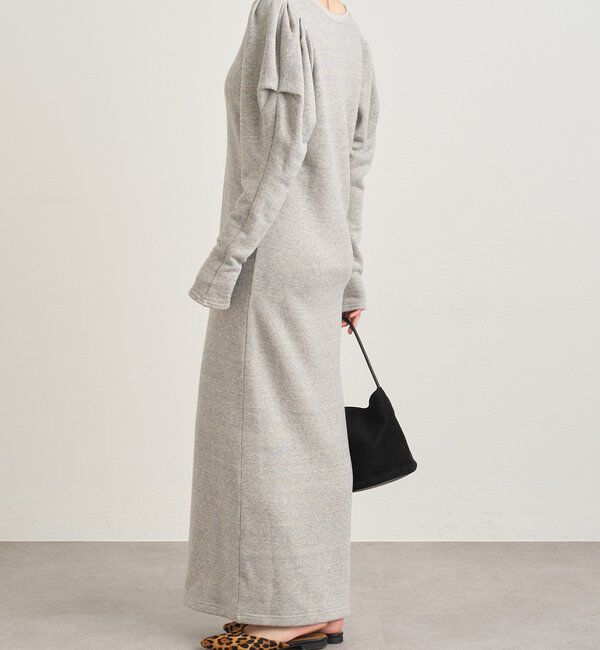  「パフスリーブスウェットワンピース」|ワンピース|