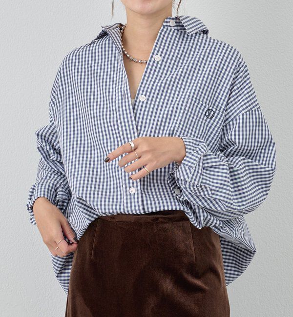  「ギンガムチェックシャツ」|シャツ・ブラウス|