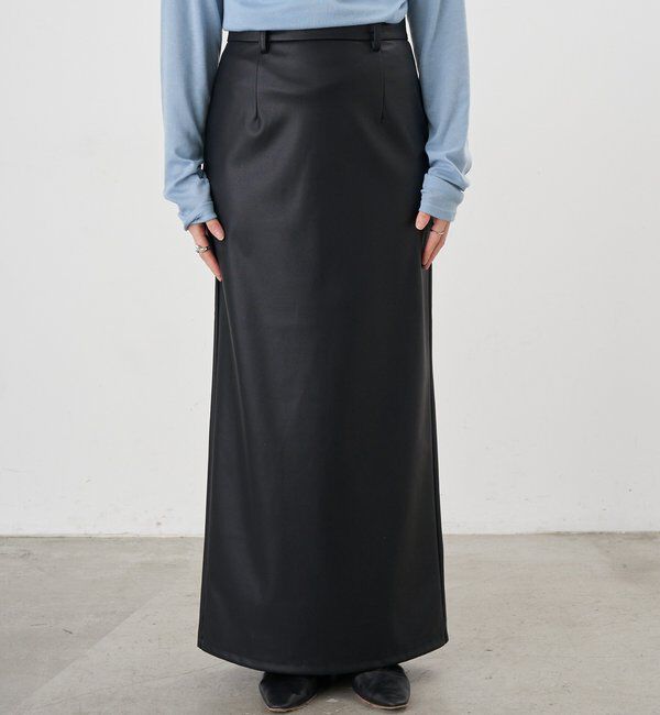  「レザーマキシスカート」|スカート|