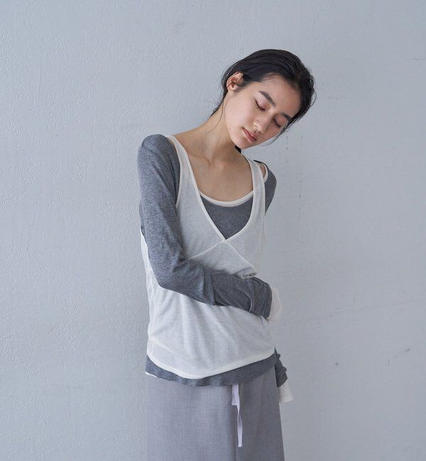  「ビスチェレイヤードカットソー」|Tシャツ・カットソー|