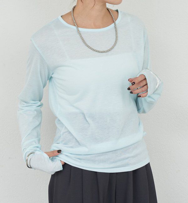  「シアーロングスリーブTEE」|Tシャツ・カットソー|