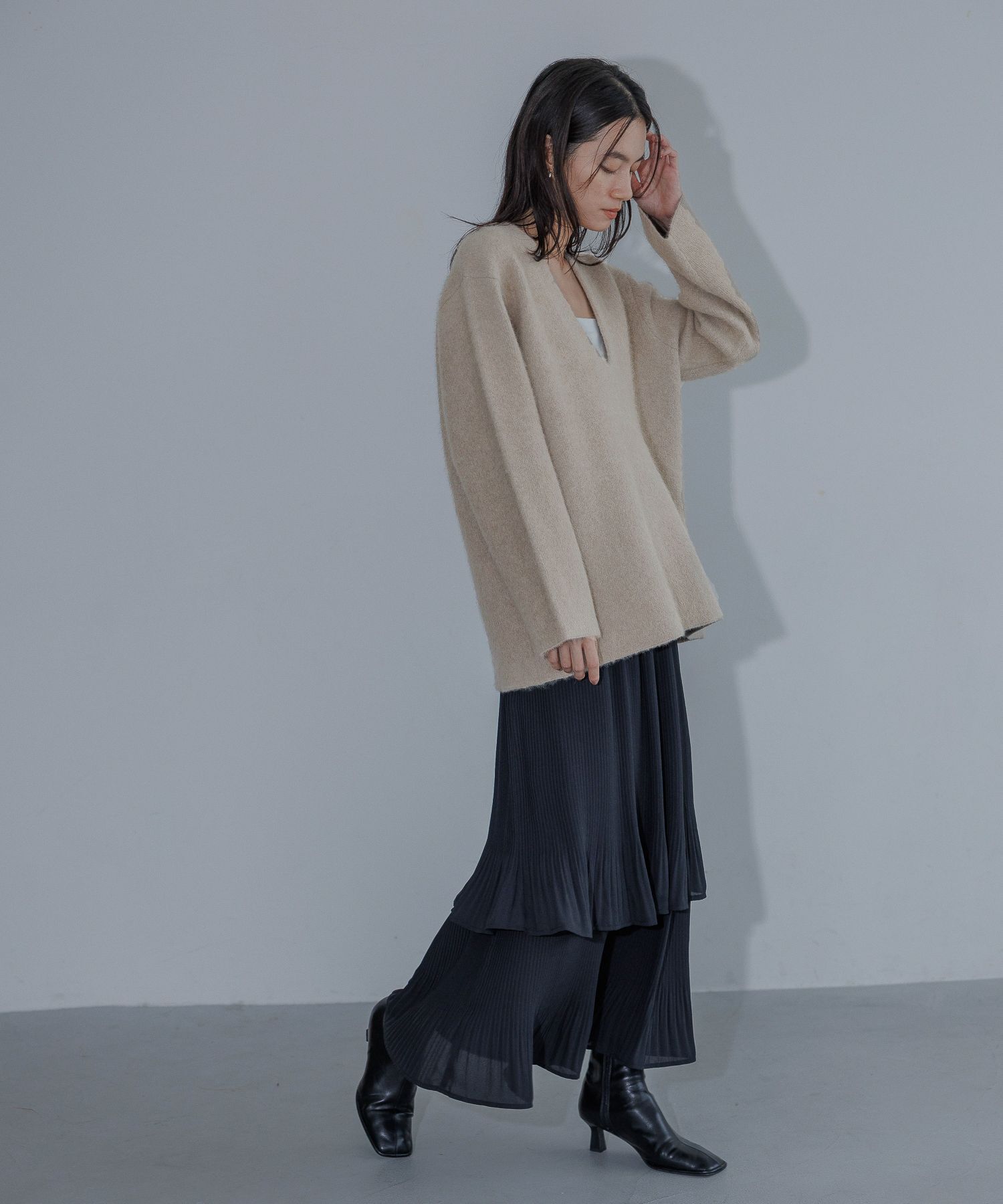 A part by 「ホソプリーツティアードスカート」|スカート|