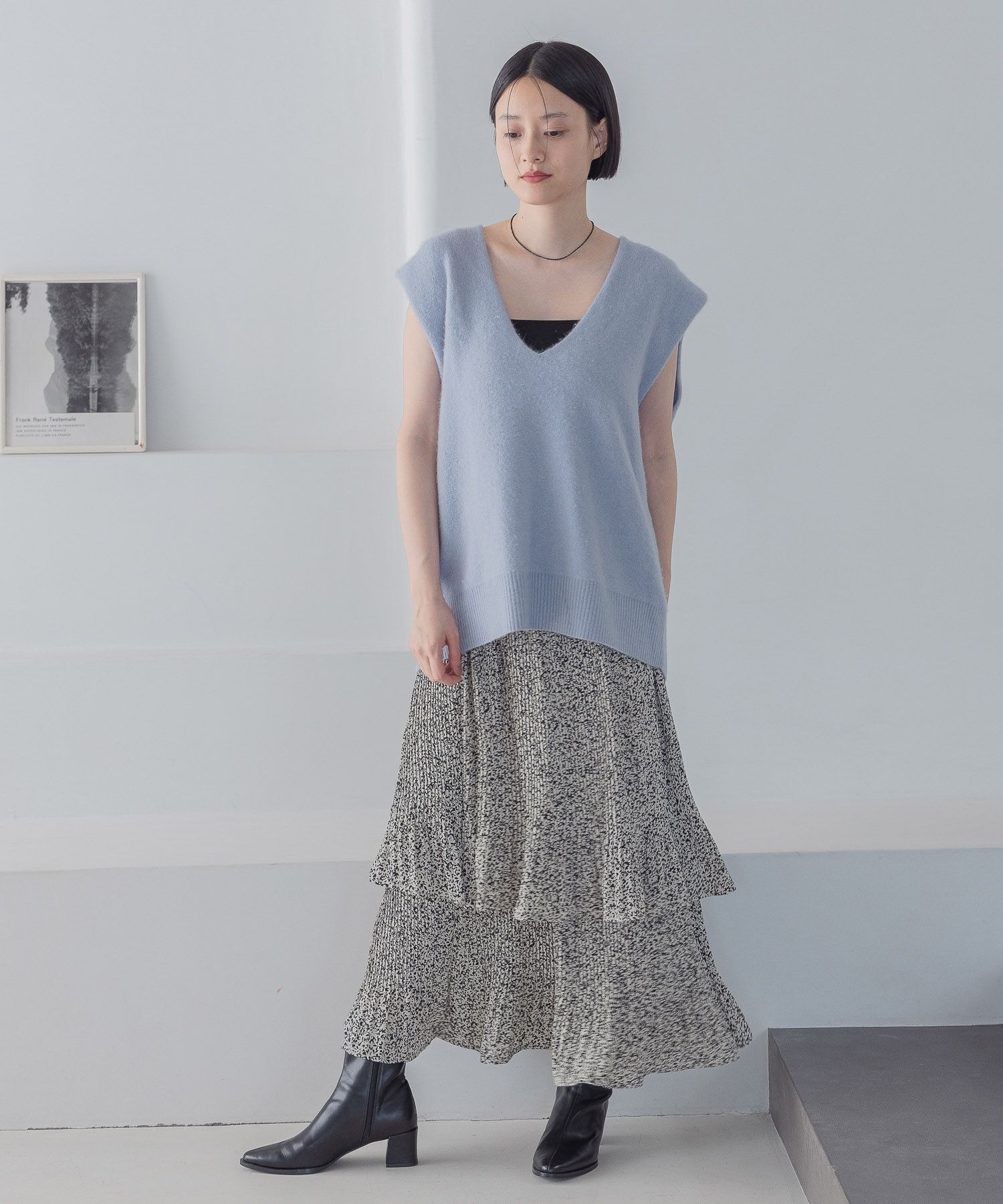 A part by 「ホソプリーツティアードスカート」|スカート|